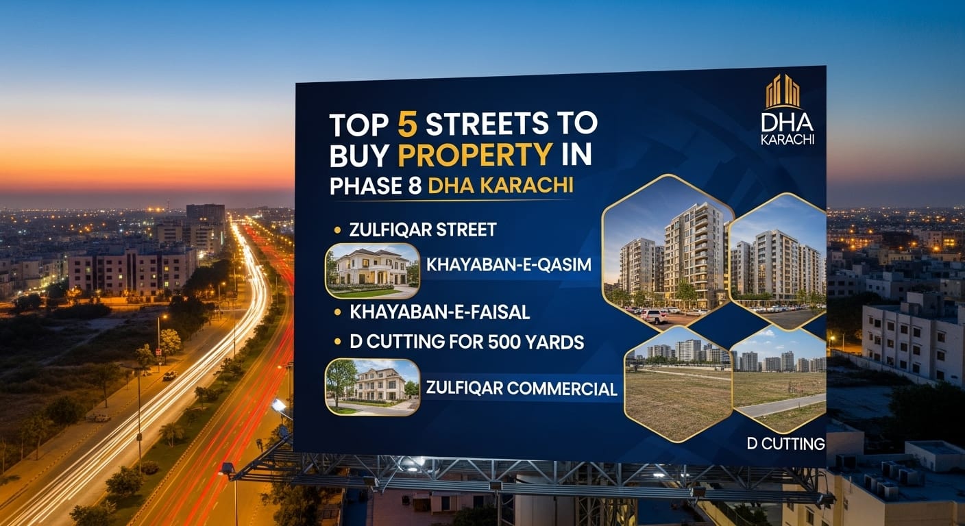 Property in Phase 8 DHA Karachi