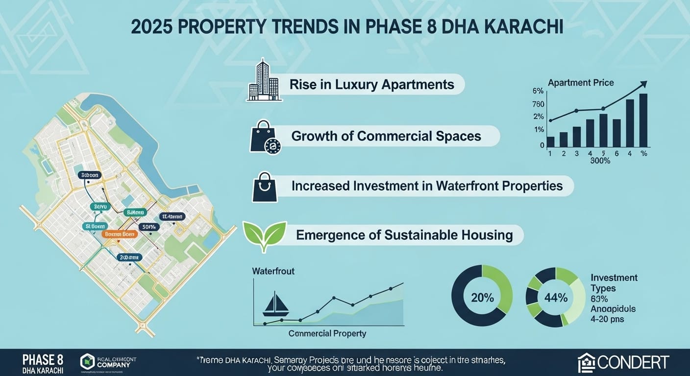 Property in Phase 8 DHA Karachi