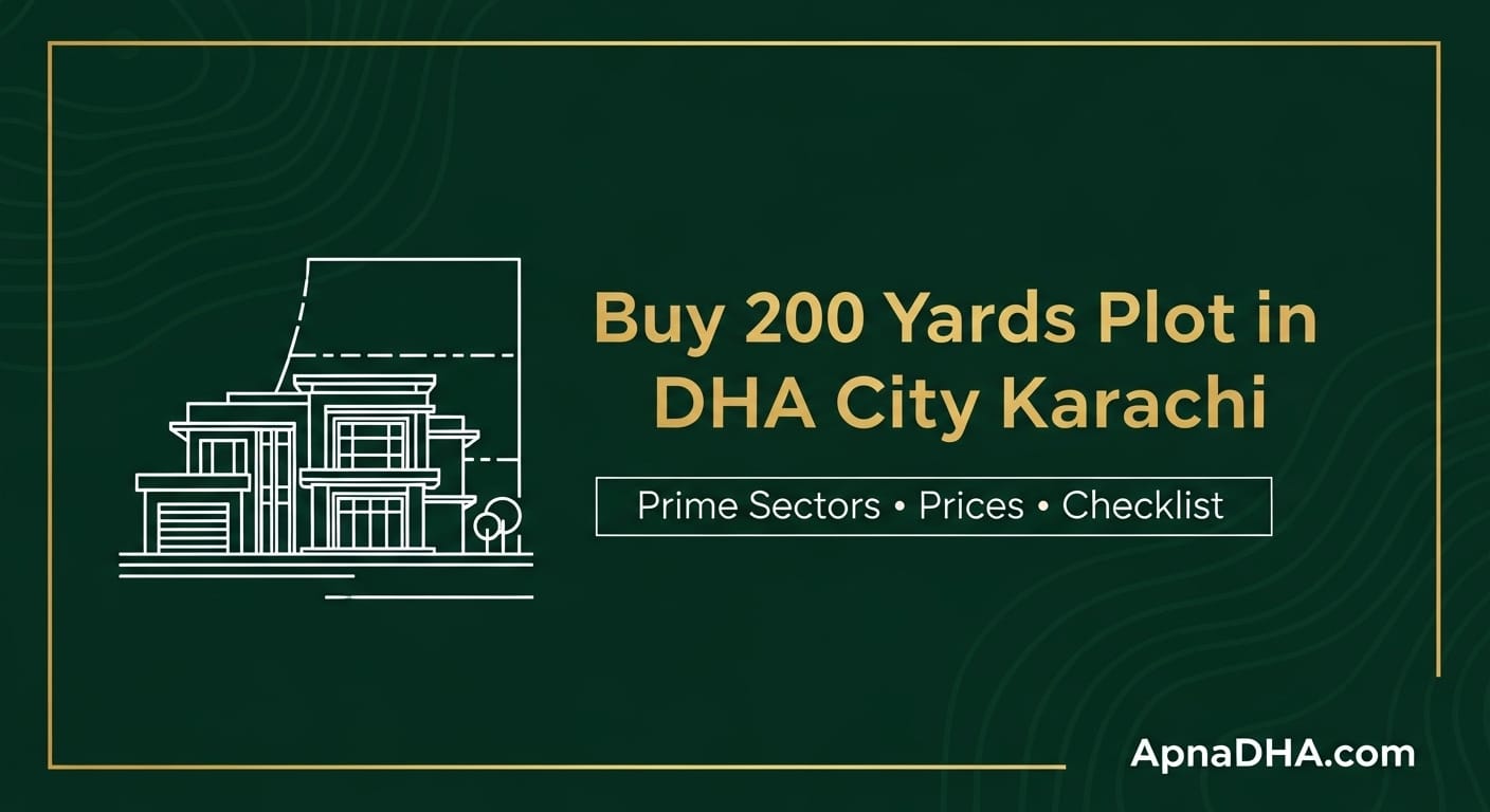 200 Yards Plot in DHA City Karachi