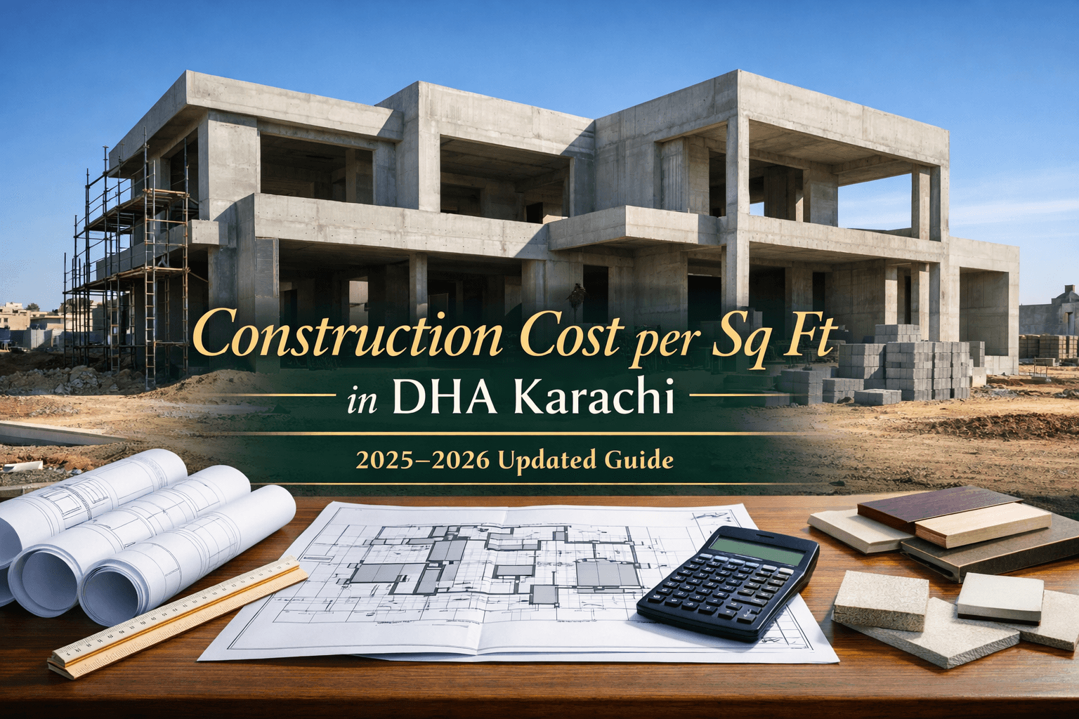 Construction Cost per Sq Ft in DHA Karachi