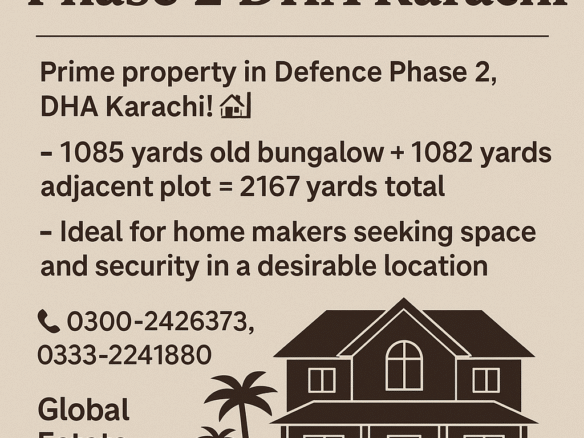 house for sale in Phase 2 DHA Karachi