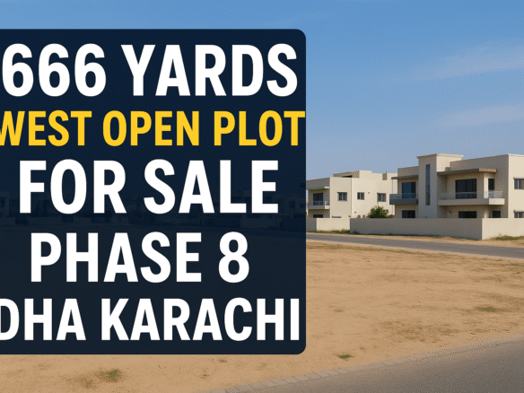 666 yards plot for sale in DHA Phase 8 Karachi