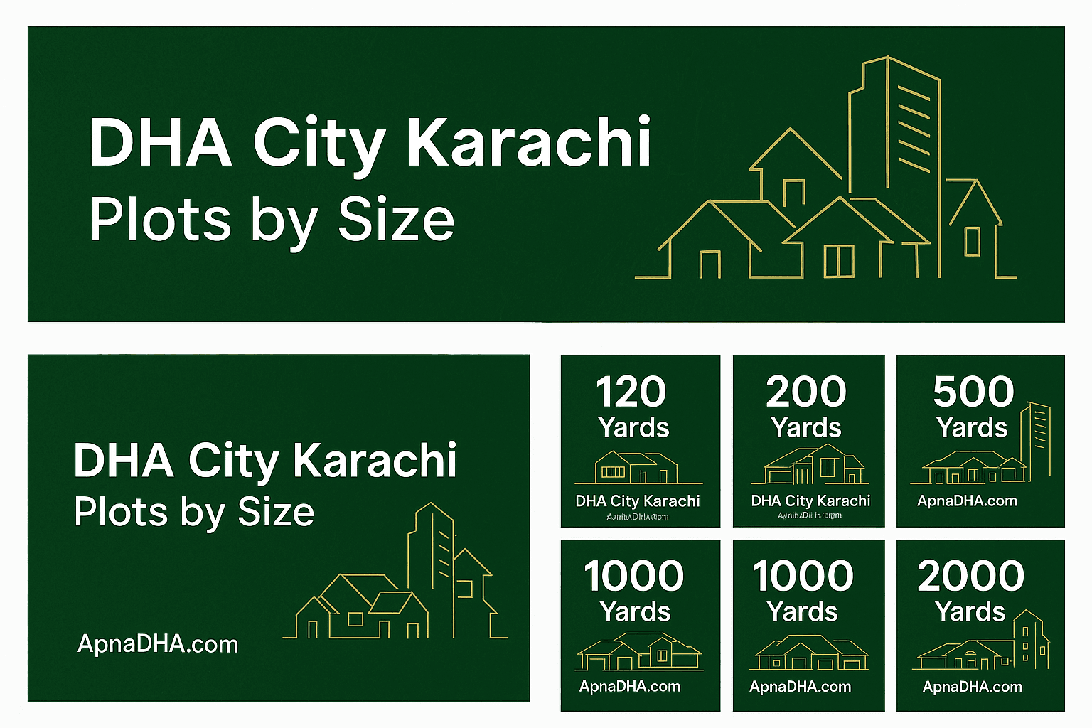 DHA City Karachi Plots by Size