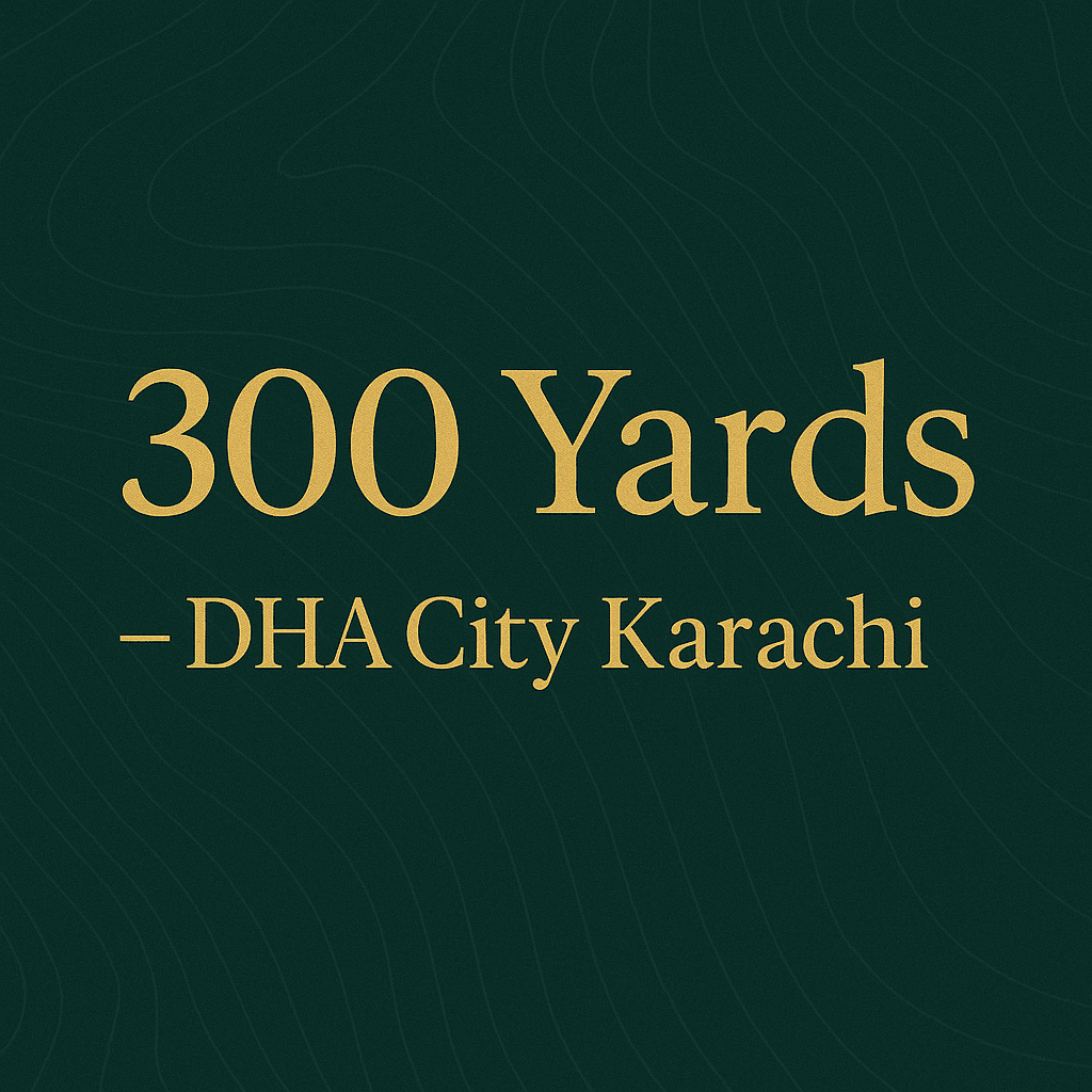300 Yards Plots for Sale in DHA City Karachi