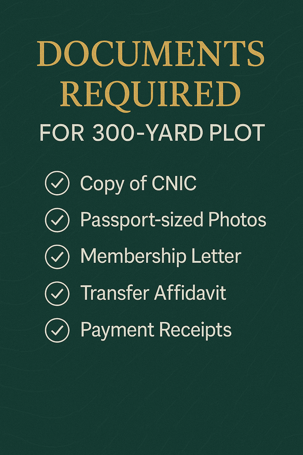 300 Yards Plots in DHA City Karachi