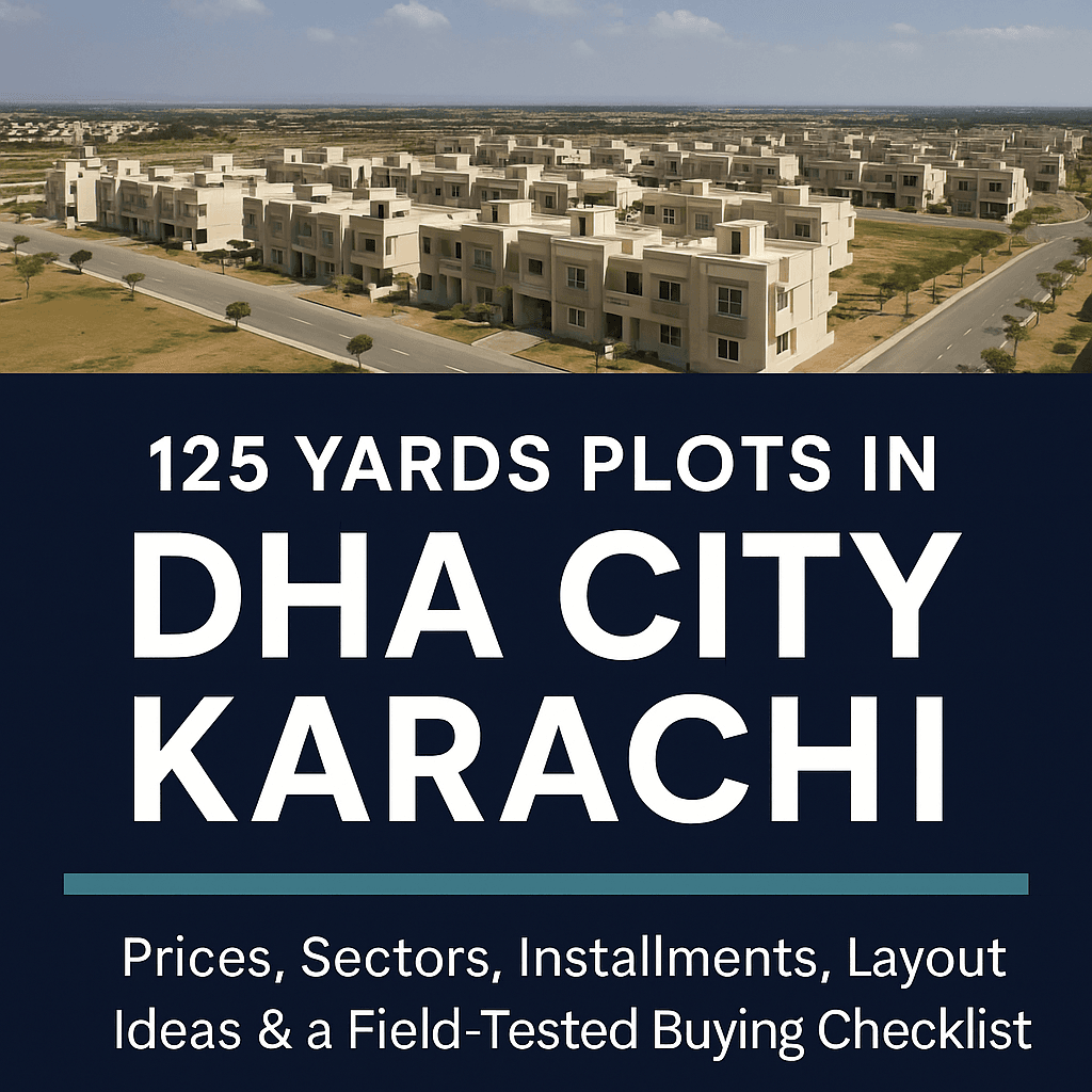 125 Yards Plots DHA City Karachi