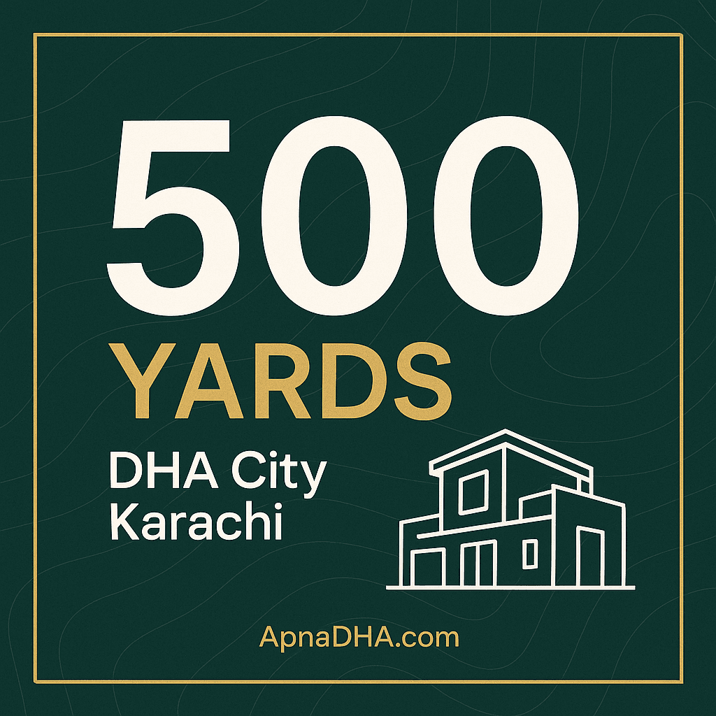 500 Yards Plots in DHA City Karachi