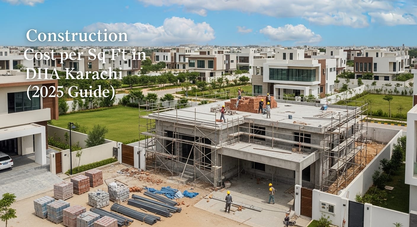 Construction Cost per Sq Ft in DHA Karachi