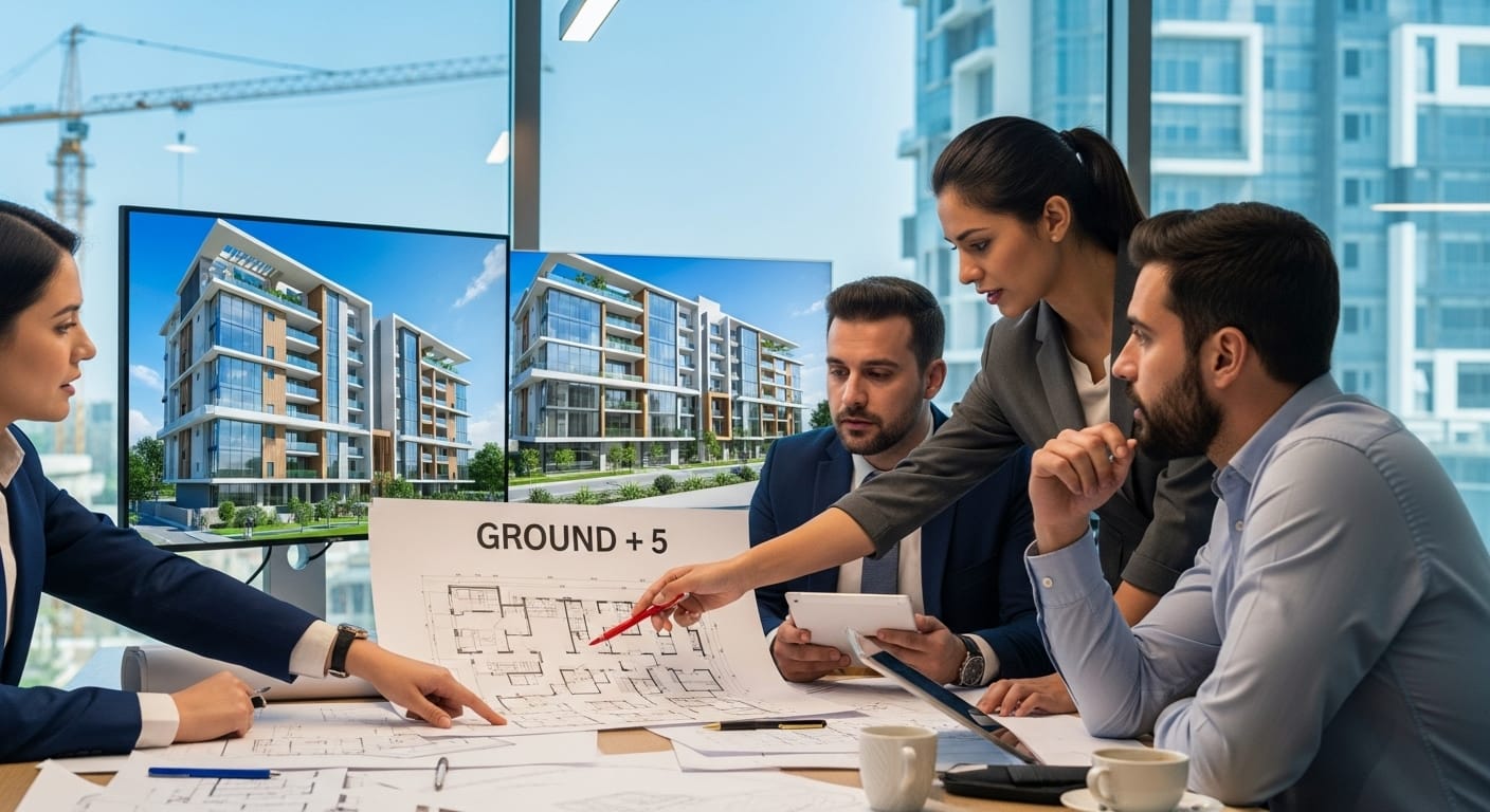 ground plus 5 allowed in DHA Karachi
