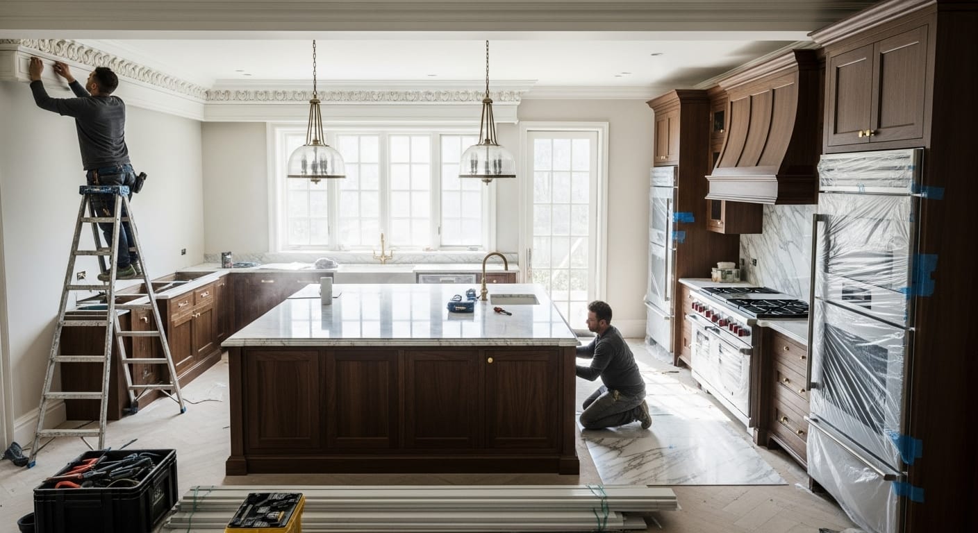 Bosch built-in oven in DHA kitchen