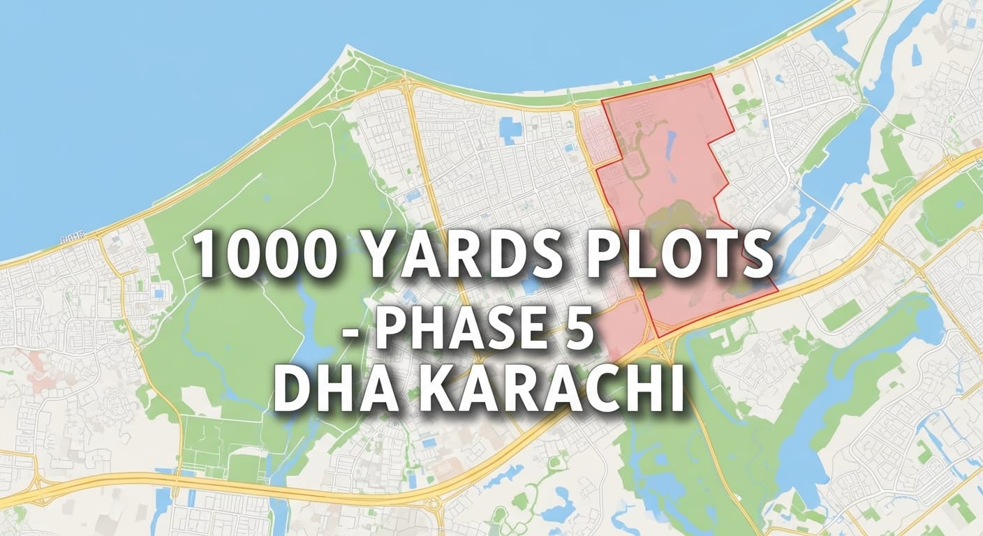 1000 Yards Plots in DHA Karachi Phase 5
