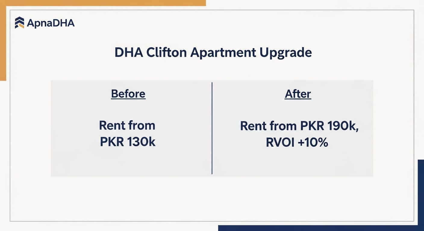DHA Clifton Apartment Renovation ROI