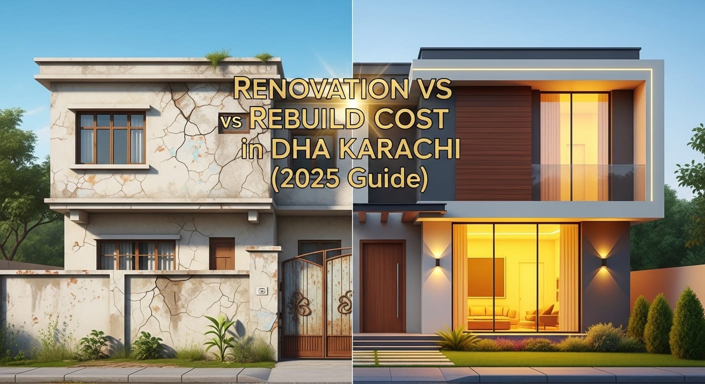 Renovation Cost vs Rebuild Cost in DHA Karachi