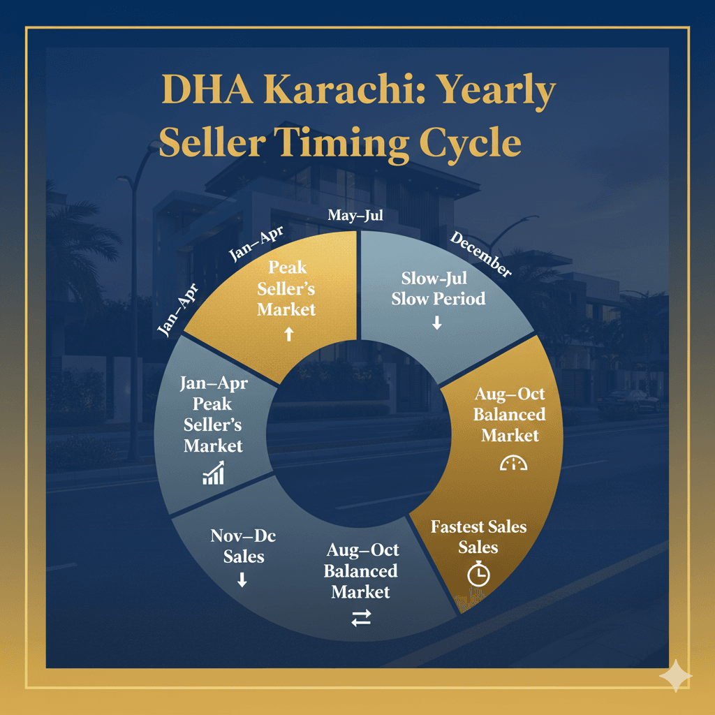 DHA Karachi property selling timeline chart