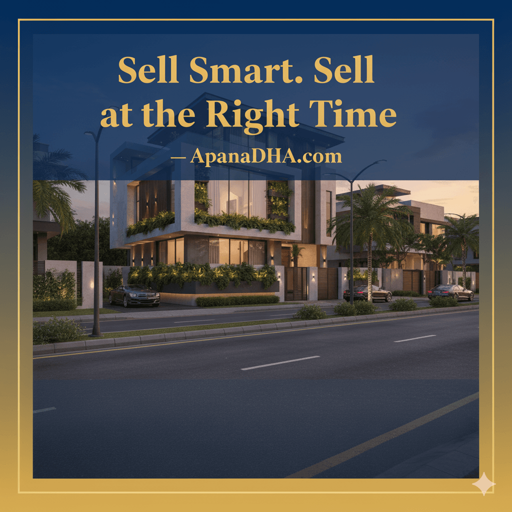 Sell at the right time DHA Karachi banner ApnaDHA