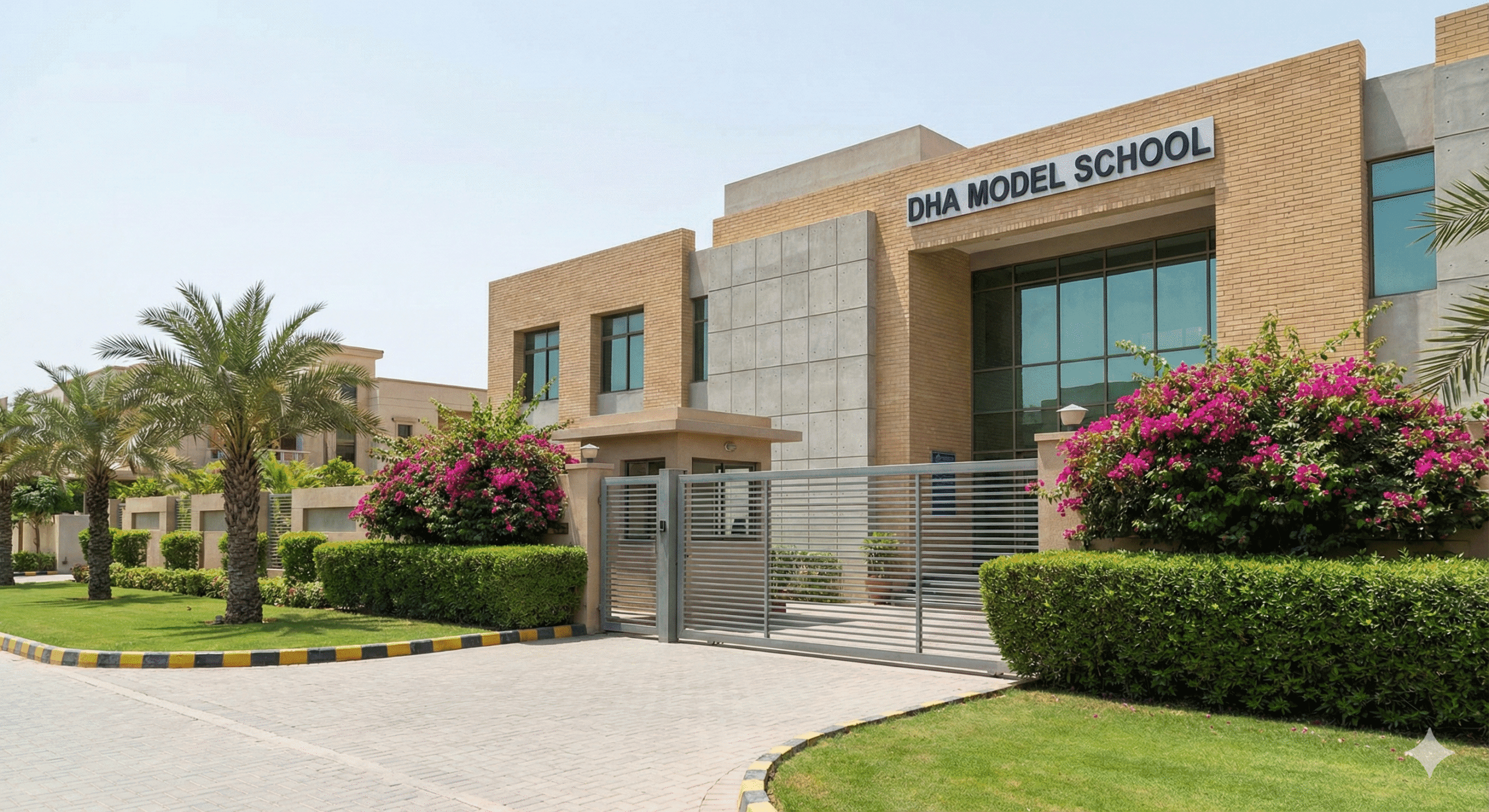 School entrance DHA Karachi.