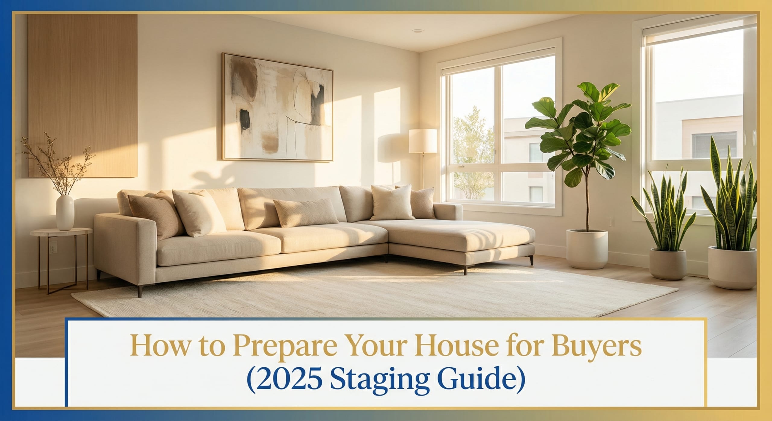 Staged living room in DHA Karachi for buyer showings