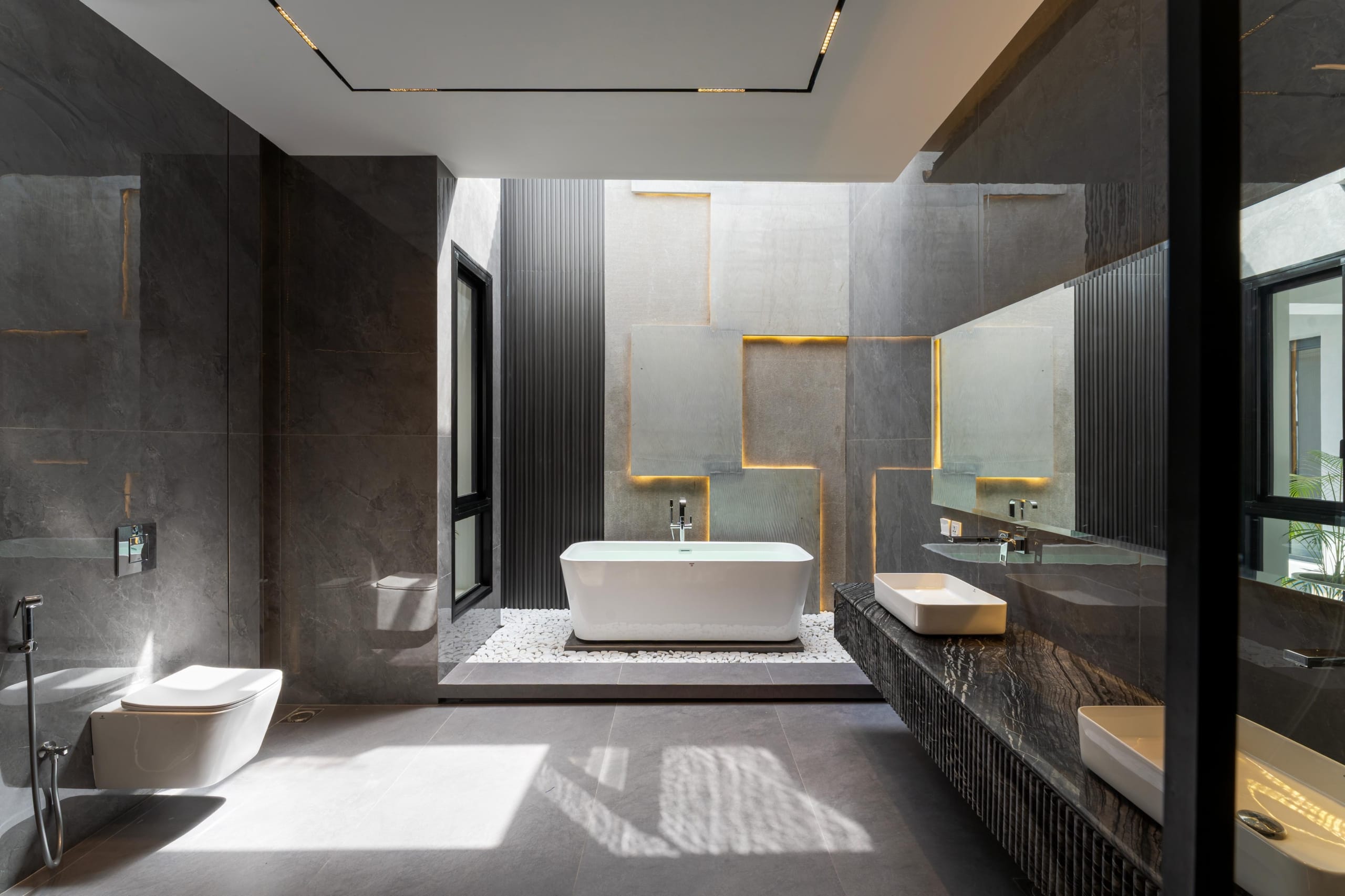 Modern bathroom and interior finishing DHA bungalow