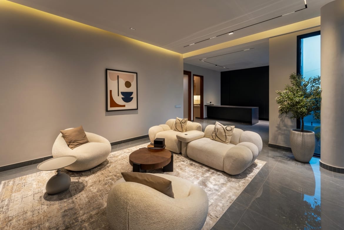 Luxury living room Phase 8 DHA Karachi house