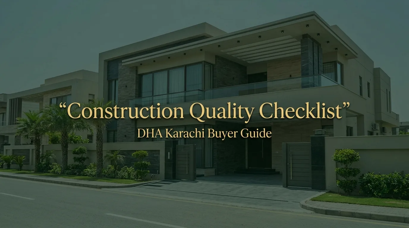 Construction Quality Checklist in DHA Karachi