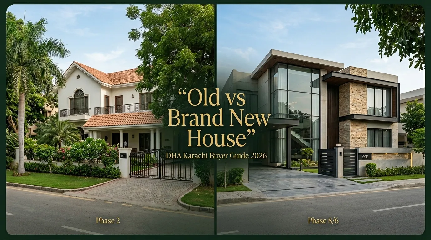 Old vs Brand New House in DHA
