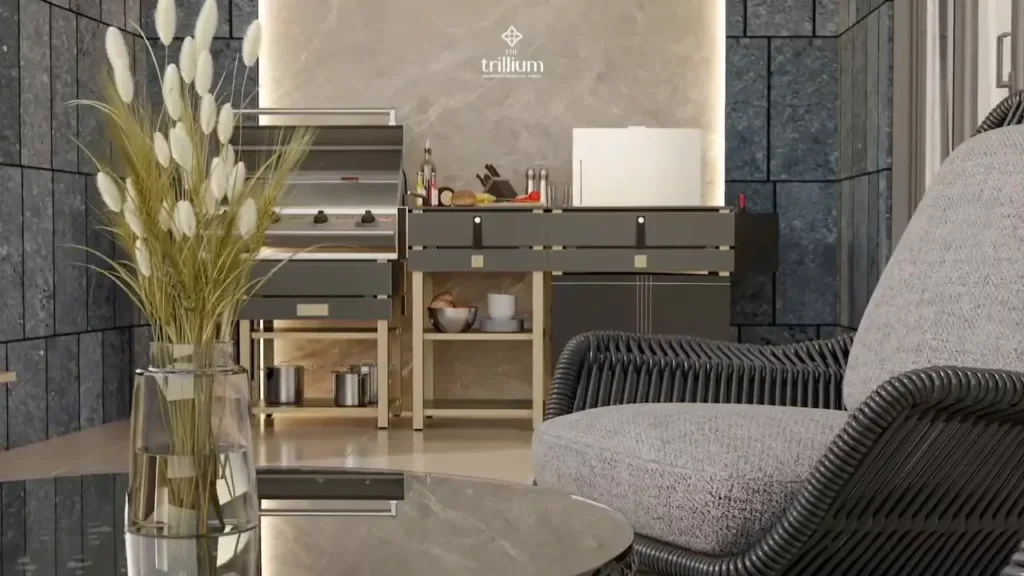Three-bedroom Gold residence terrace at The Trillium Towers
