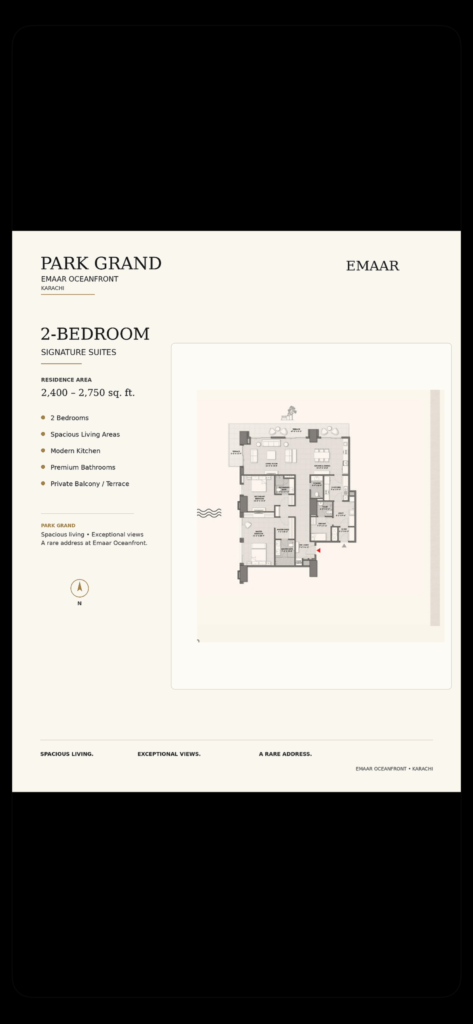 PARK GRAND EMAAR OCEANFRONT, KARACHI ON BOOKING — property photo 3