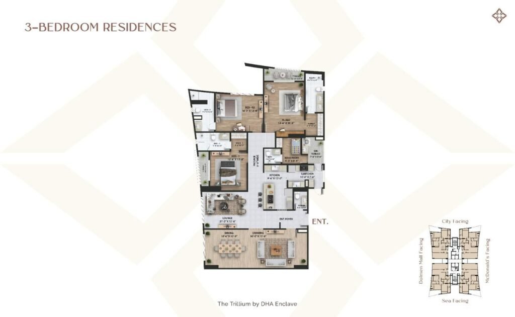 3,465 Sq Ft Apartment for Sale in Phase 5, DHA Karachi — property photo 2